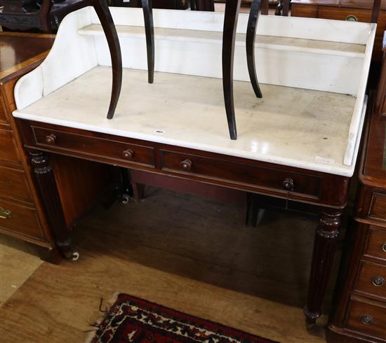 Marble topped washstand
